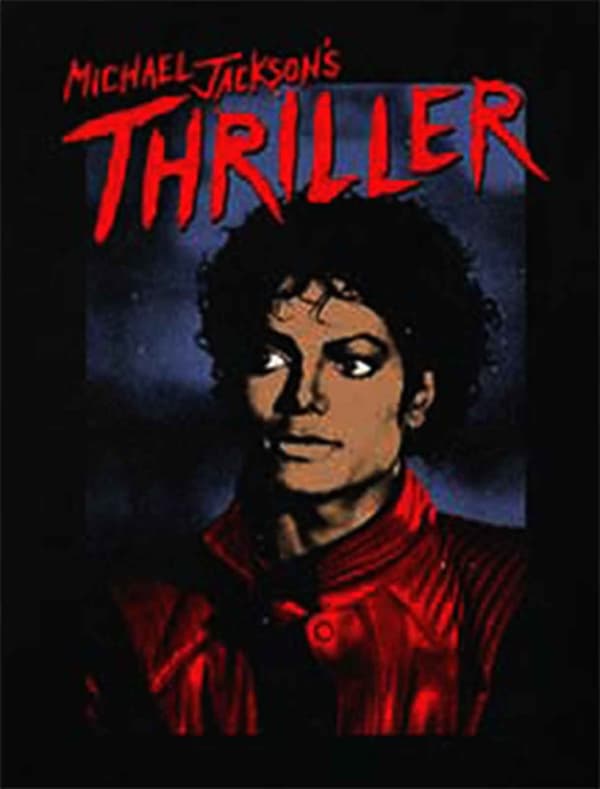 Michael Jackson T Shirt Thriller Pose Logo Official Mens Black