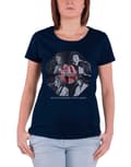 Miniatyrbild 1 av 4: The Beatles T Shirt Budokan Octagon Official Womens Skinny Fit Navy Blue