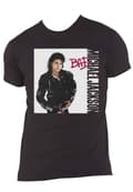 Miniatyrbild 4 av 4: Michael Jackson T Shirt Bad Album Cover Logo Official Mens Black