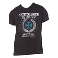 Miniatyrbild 4 av 4: Agnostic Front T Shirt Blue Cross Band Logo Official Mens Black L