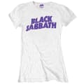 Miniatyrbild 1 av 3: Black Sabbath Wavy Vintage logo Skinny Fit T Shirt