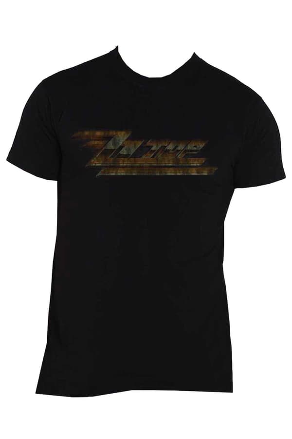 ZZ Top T Shirt Twin Zees Vintage Band Logo Official Mens Black