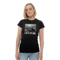 Miniatyrbild 1 av 4: The Beatles T Shirt Let It Be Studio Session Official Womens Skinny Fit Black