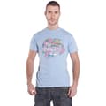 Miniatyrbild 1 av 2: John Lennon T Shirt Rainbows Love & Peace Logo Official Mens Blue