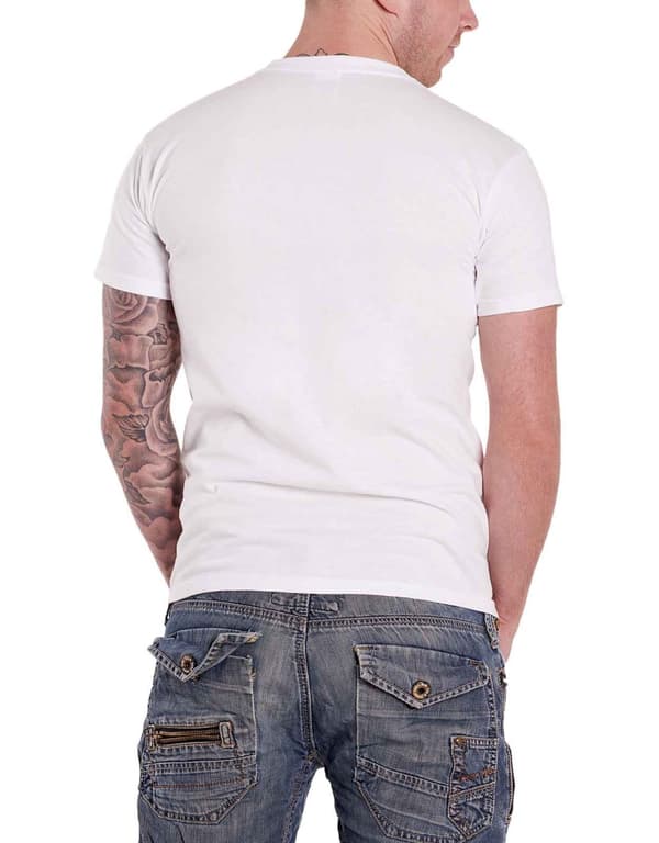 Iggy Pop & The Stooges T Shirt Four Faces Album Cover Official Mens White