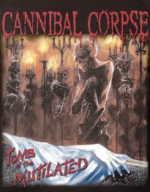 Cannibal Corpse T Shirt Tomb Of The Mutilated Official Mens Black Long Sleeve