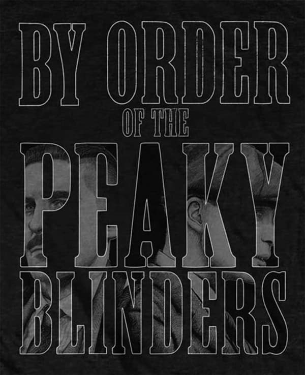 Peaky Blinders By Order Infill Logo T Shirt