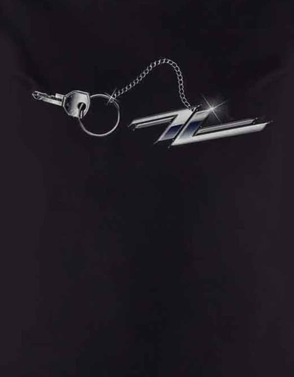 ZZ Top T Shirt Hot Rod Keychain Band Logo Official Womens Skinny Fit Black