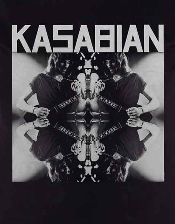 Kasabian T Shirt Solo Reflect Band Logo Official Womens Skinny Fit Black