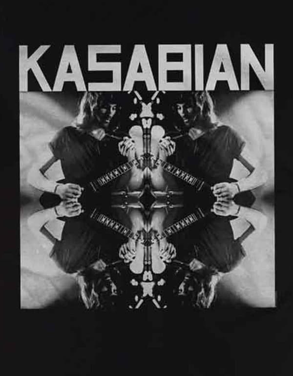 Kasabian T Shirt Solo Reflect Band Logo Official Mens Black