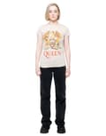 Miniatyrbild 2 av 4: Queen T Shirt Classic Crest Band Logo Official Womens Skinny Fit Sand