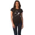 Miniatyrbild 1 av 4: John Lennon T Shirt People for Peace Logo Official Womens Skinny Fit Black