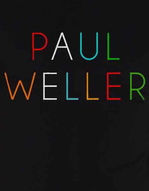 Paul Weller T Shirt Multicolour Logo True Meanings Official Mens Black