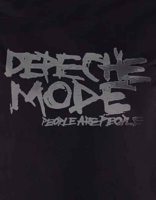 Depeche Mode T Shirt People Are People Official Womens Skinny Fit Black