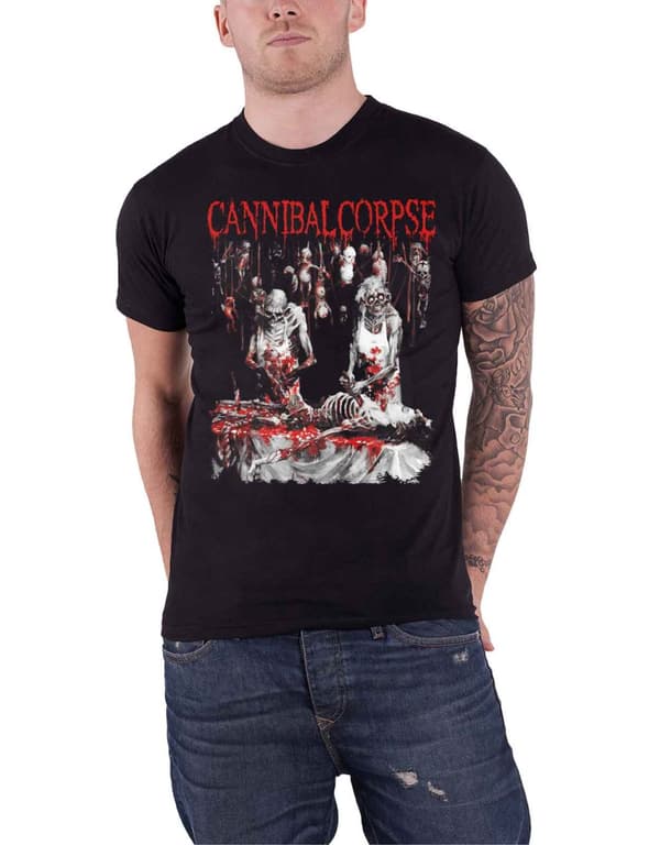Cannibal Corpse T Shirt Butchered At Birth 2019 Band Logo Official Mens Black XL