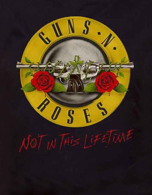 Guns N Roses T Shirt Not In This Lifetime Tour Official Womens Skinny Fit Black