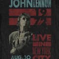 Miniatyrbild 3 av 4: John Lennon T Shirt Live in NYC 1972 Official Womens Skinny Fit Black