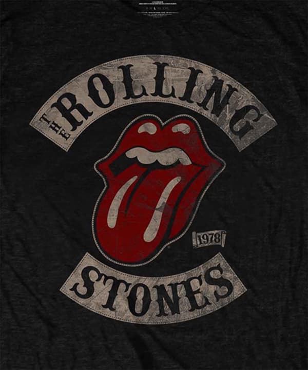 The Rolling Stones T Shirt Tour 1978 Band Logo Official Unisex Black