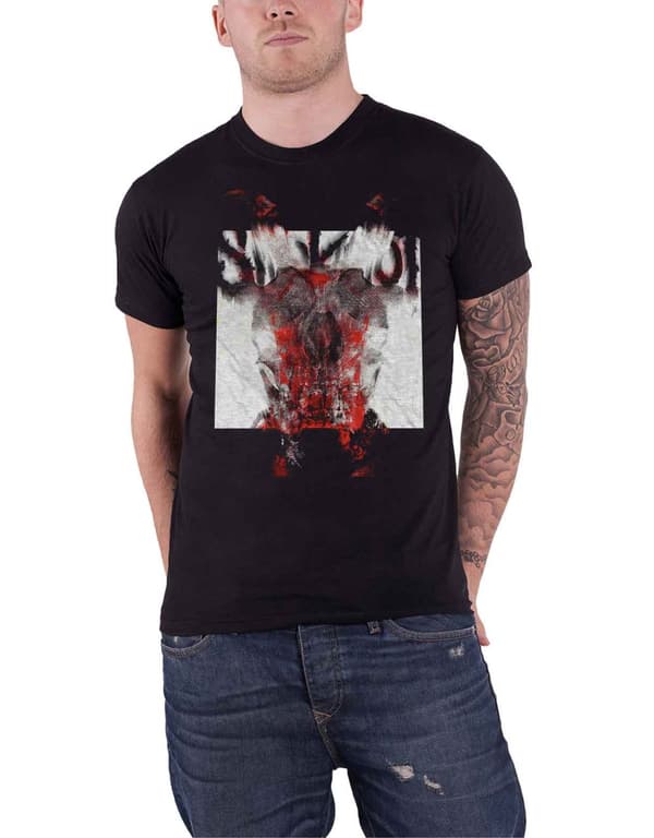 Slipknot T Shirt All Out Life Devil Single Blur Band Logo Official Mens Black