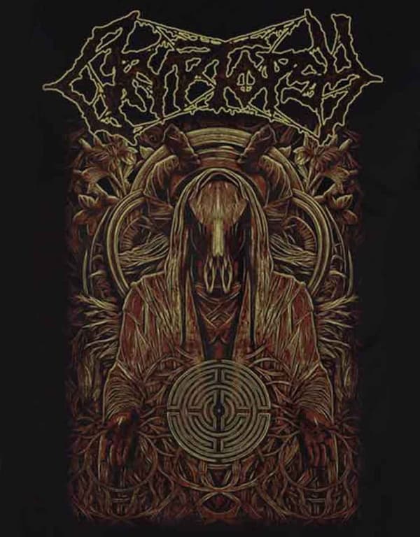 Cryptopsy T Shirt Root Band Logo Official Mens Black