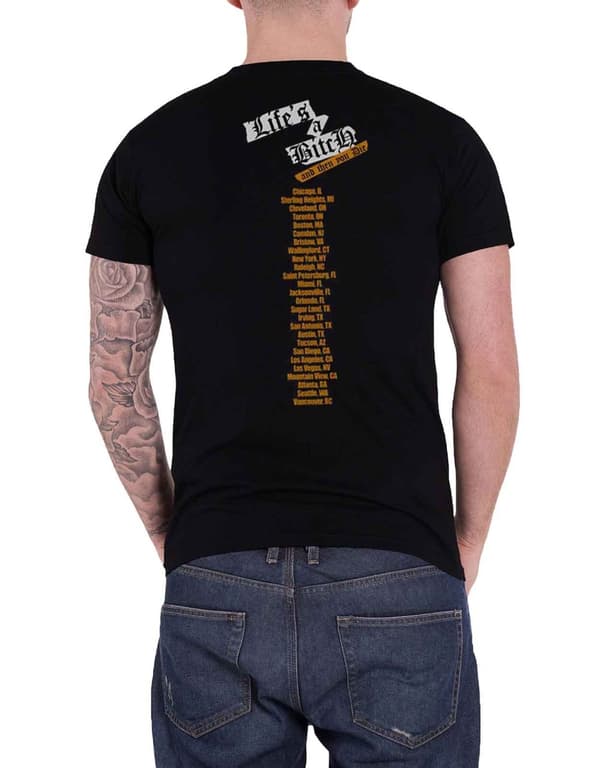 Nas T Shirt Lifes a B NY state of Mind  Official Mens Black