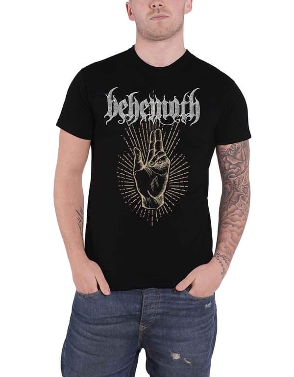 Behemoth T Shirt LCFR Morning Star Rises Band Logo Official Mens Black Black M