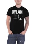 Miniatyrbild 1 av 4: Bob Dylan T Shirt At Piano Logo Official Mens Black