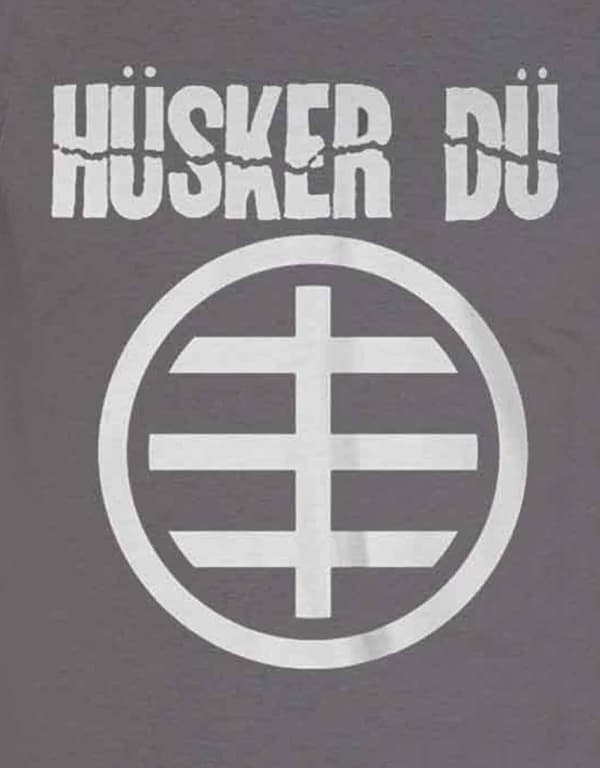 Husker Du T Shirt Circle Band Logo Official Mens