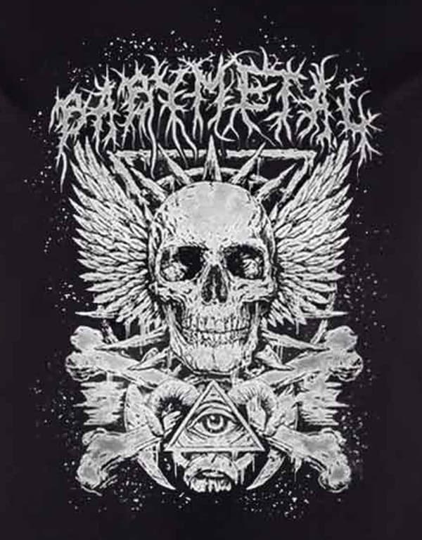 Babymetal T Shirt Crossbone Band Logo Official Womens Skinny Fit Black