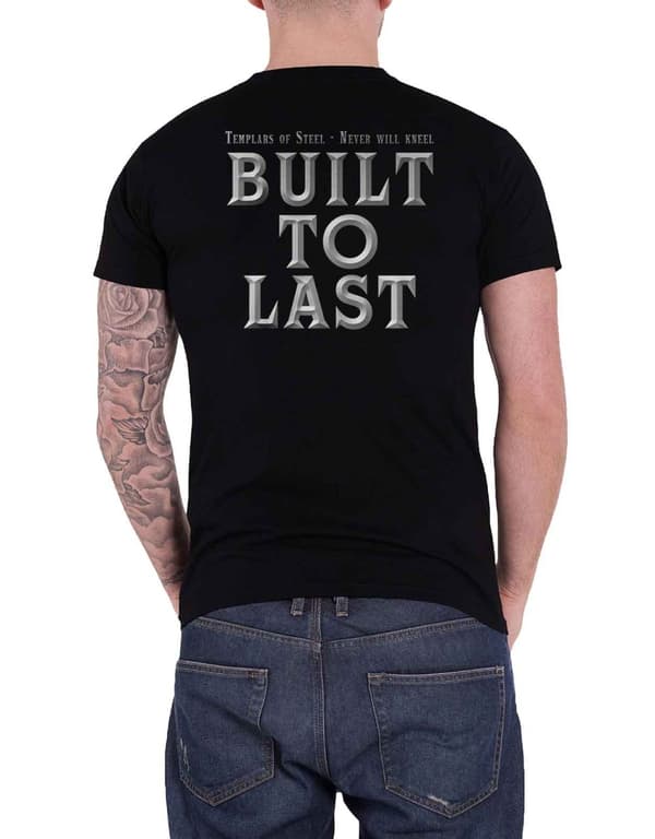 Hammerfall T Shirt Built To Last Band Logo Official Mens Black