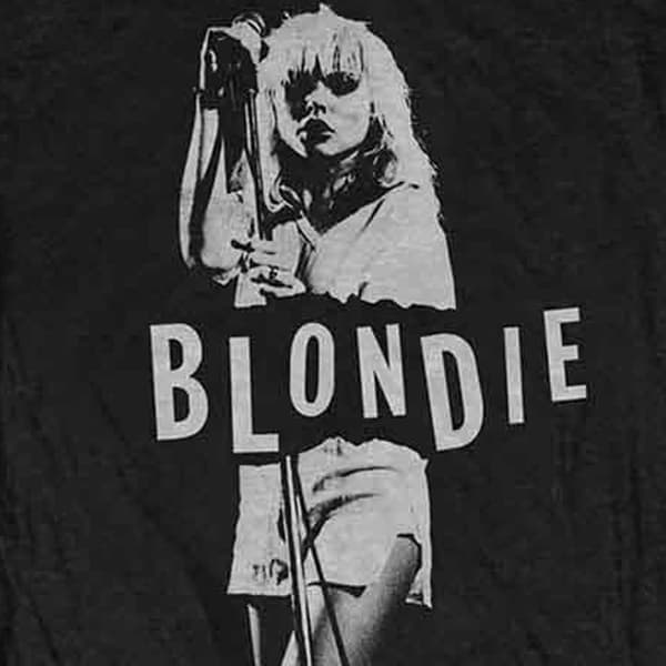 Blondie Mic Stand Boyfriend Fit T Shirt