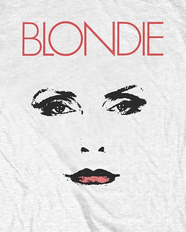 Blondie T Shirt Staredown Band Logo Debbie Harry Official Mens White
