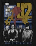Miniatyrbild 3 av 4: U2 T Shirt Bullet The Blue Sky Band Logo Official Mens Black