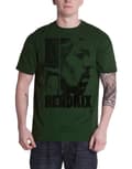Miniatyrbild 1 av 2: Jimi Hendrix T Shirt Let Me Live Official Mens Khaki Green