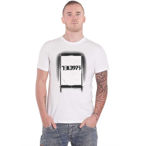 The 1975 T Shirt Black Tour Band Logo Official Mens White White XXL