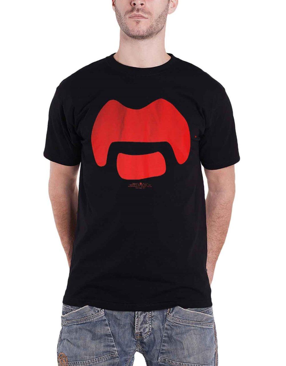 Frank Zappa T Shirt Moustache Symbol Official Mens Black