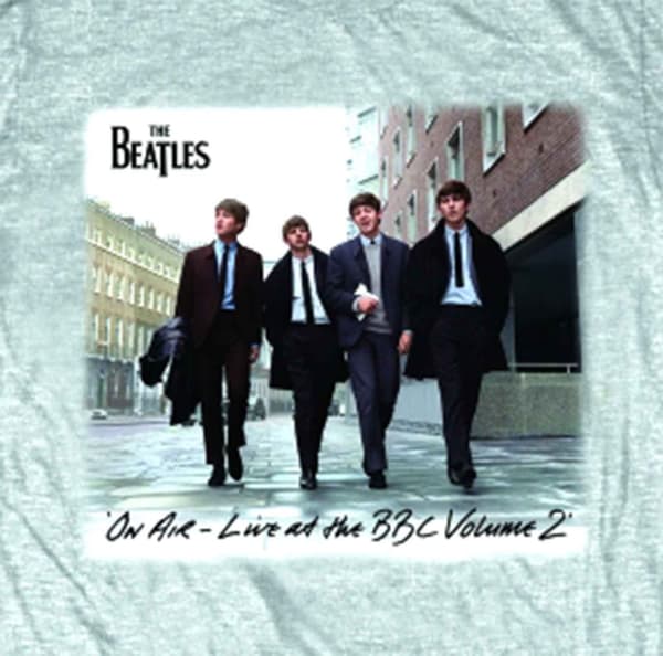 The Beatles T Shirt On Air Live at the BBC Vol 2 Band Logo Official Mens
