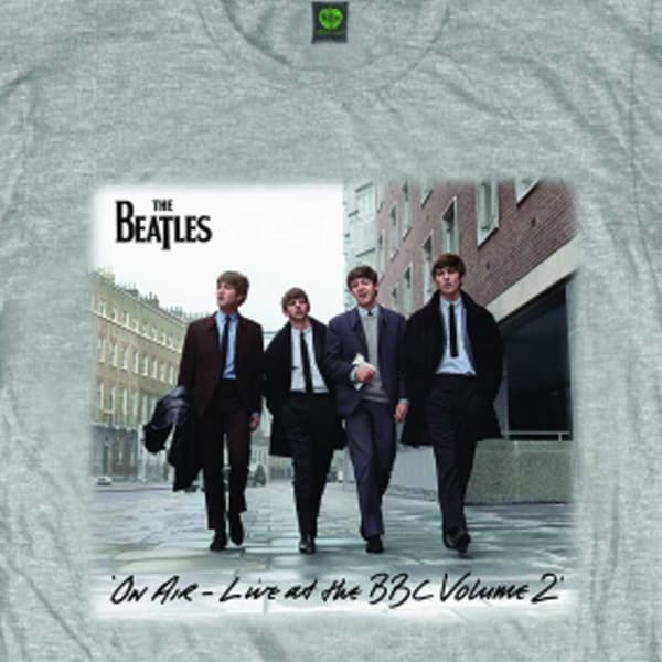 The Beatles T Shirt On Air Live at the BBC Vol 2 Band Logo Official Mens