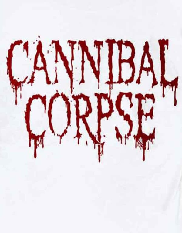 Cannibal Corpse T Shirt Butchered At Birth Official Mens White Long Sleeve