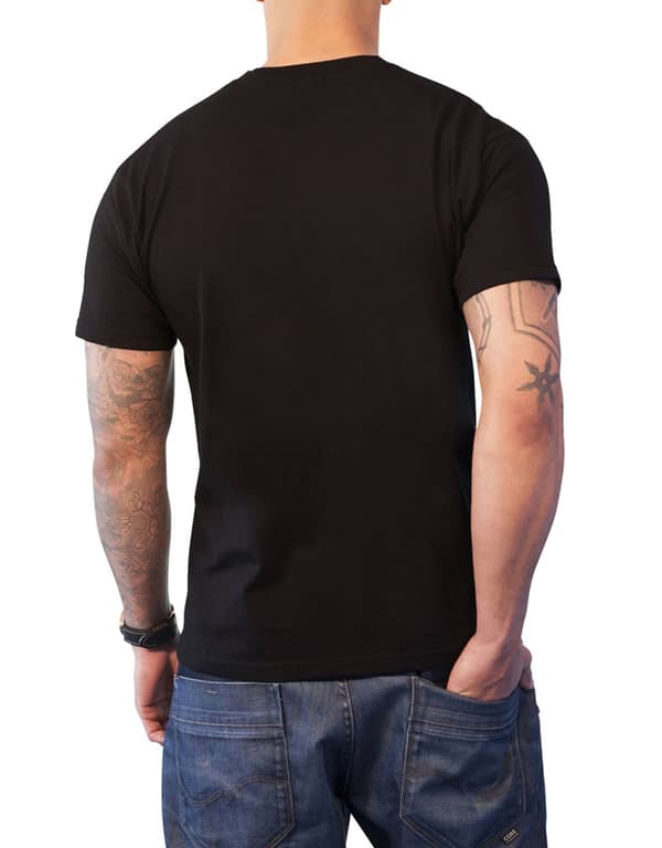 Johnny Cash T Shirt Winged Guitar man in black logo Official Mens Black