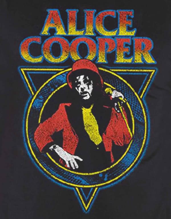 Alice Cooper T Shirt Snake Skin Mad House Band Logo Official Mens Black