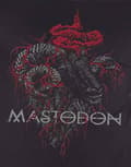 Miniatyrbild 3 av 4: Mastodon T Shirt Rams Head Band Logo Colour Official Mens Black