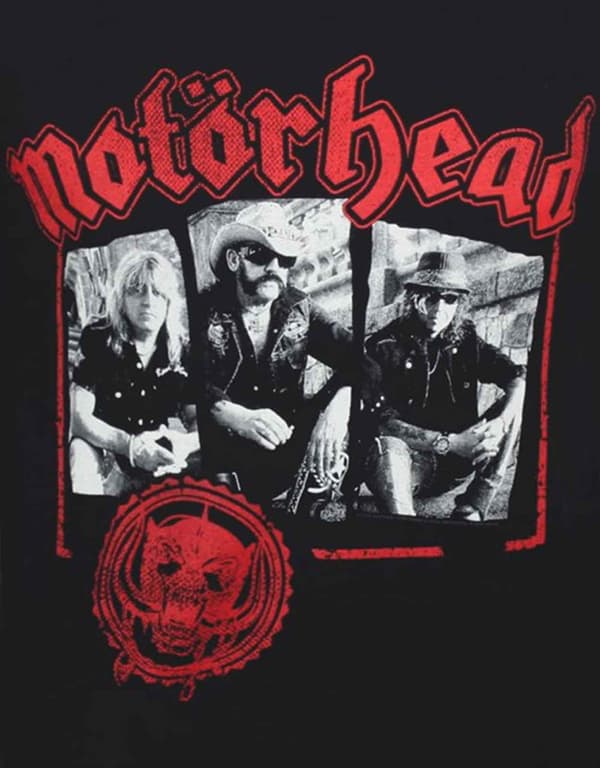 Motorhead T Shirt Stamped Warpig Seal Band Logo Official Mens Black