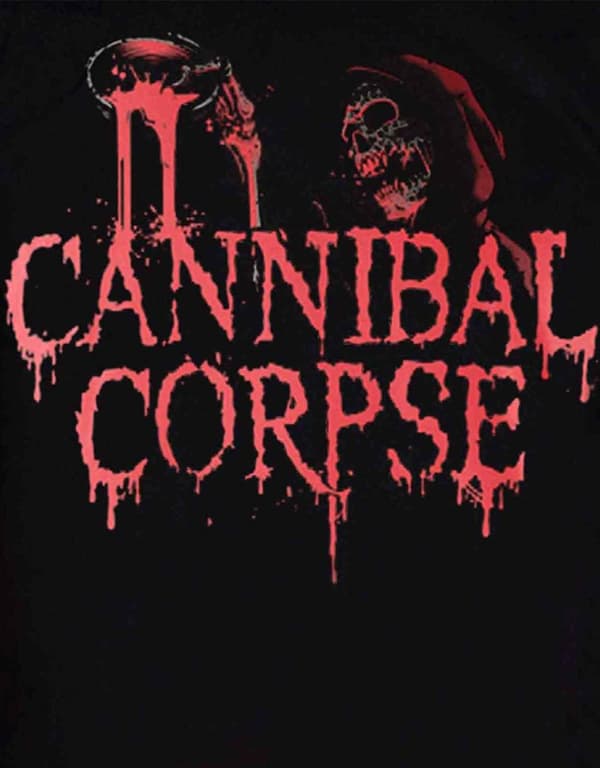Cannibal Corpse T Shirt Acid Blood Skeleton Band Logo Official Mens Black