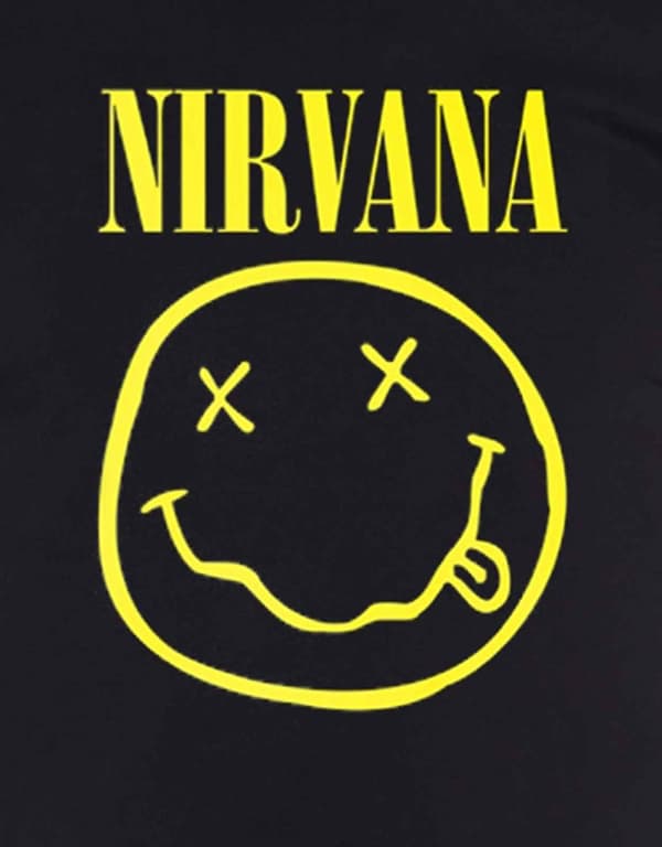 Nirvana T Shirt Classic Face Album Band Logo Official Mens Black