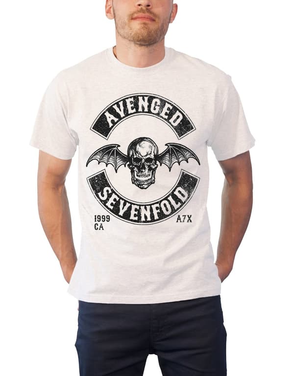 Avenged Sevenfold T Shirt Moto Seal band logo Official Mens White