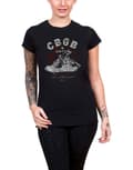Miniatyrbild 1 av 2: CBGB T Shirt Converse logo Official Womens Skinny Fit Black