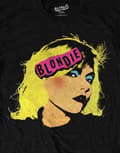 Miniatyrbild 3 av 4: Blondie T Shirt Punk band Logo warhol Official Mens Black