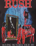 Miniatyrbild 3 av 4: Rush T Shirt Moving Pictures Tour 1981 Official vintage Mens Black
