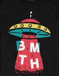 Miniatyrbild 2 av 3: Bring Me The Horizon T Shirt UFO band logo Official Womens Skinny Fit Black